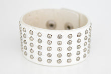 Load image into Gallery viewer, Wide bracelet with metal rivets