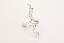 Load image into Gallery viewer, Antique silver finger ring, BRANCH