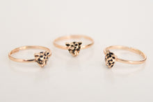 Load image into Gallery viewer, 3 cute finger rings, CHEETAH. Light rose gold