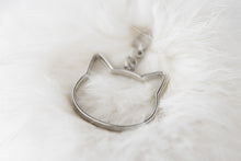 Load image into Gallery viewer, Pendant with clasp, Antique silver CAT HEAD