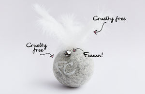 Furever Catlady WOOLIE with feathers *Cruelty free*